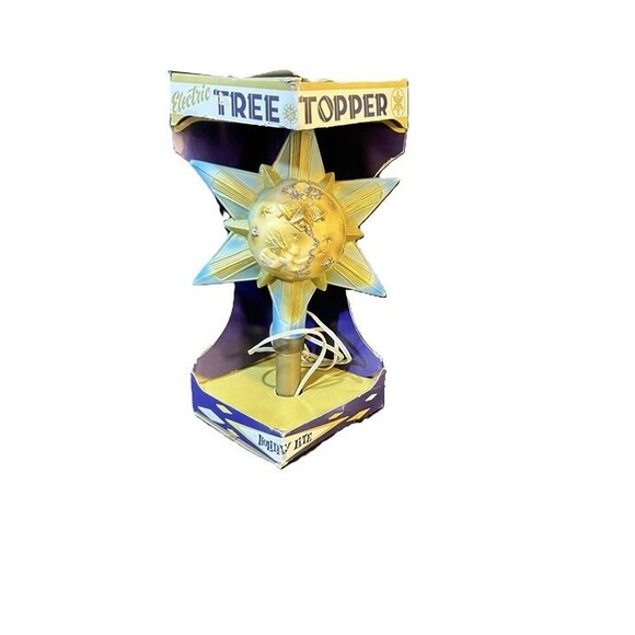 RARE Vintage Electric Christmas Tree Topper – Holiday Lite Star Angel